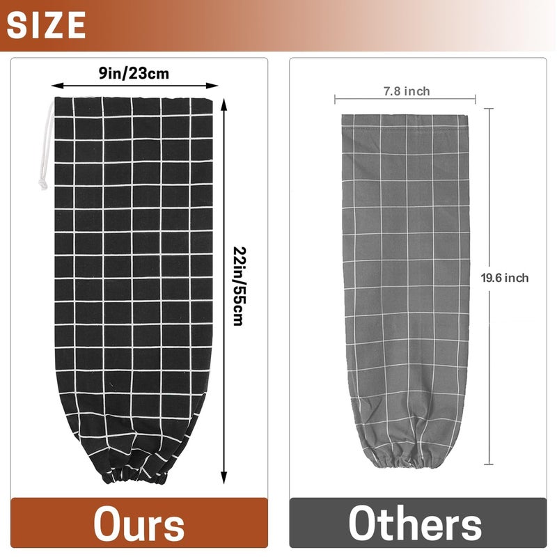 SWISSELITE 2Pcs Plastic Bag Holder, Reusable Plastic Bag Organizer Wall Mount, Large Grocery Bag Storage Dispenser, 22x9 IN - Image 2